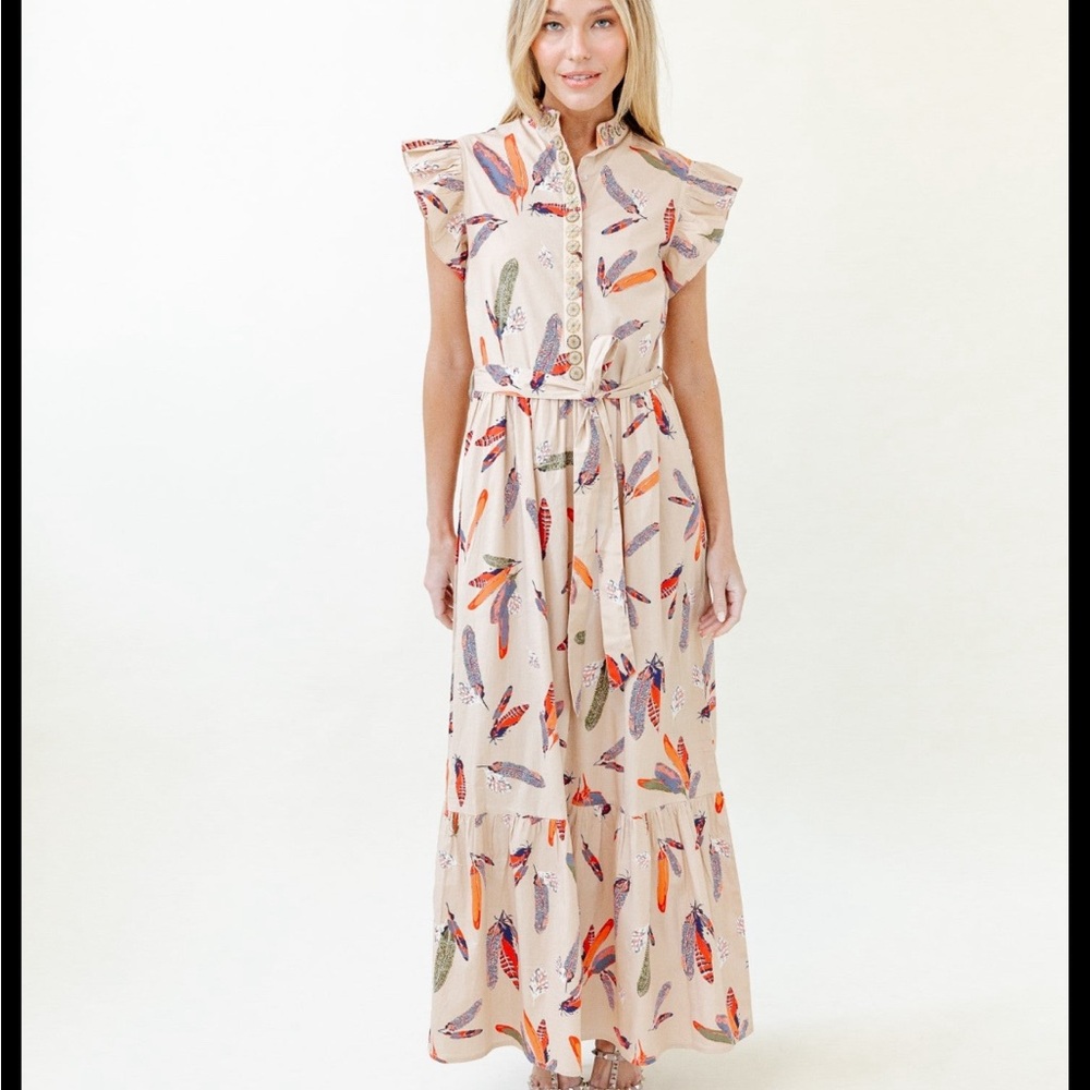 Sheridan French Taylor Dress in Buff Plume